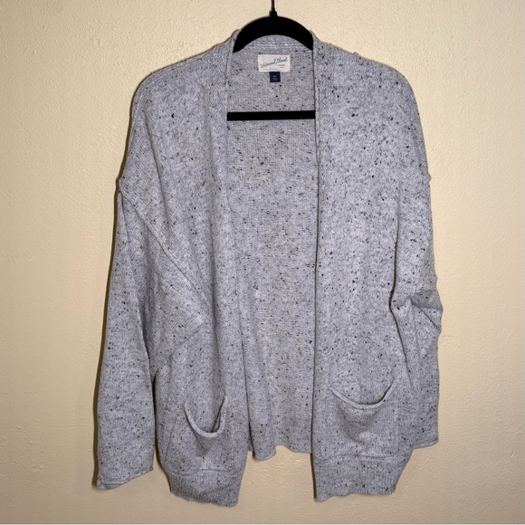 Universal Thread Light Gray Open-Front Cardigan - Picture 1 of 4
